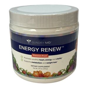 Energy Renew Passion Fruit Flavor Gundry MD 7.41 oz Energy & Vitality New Sealed